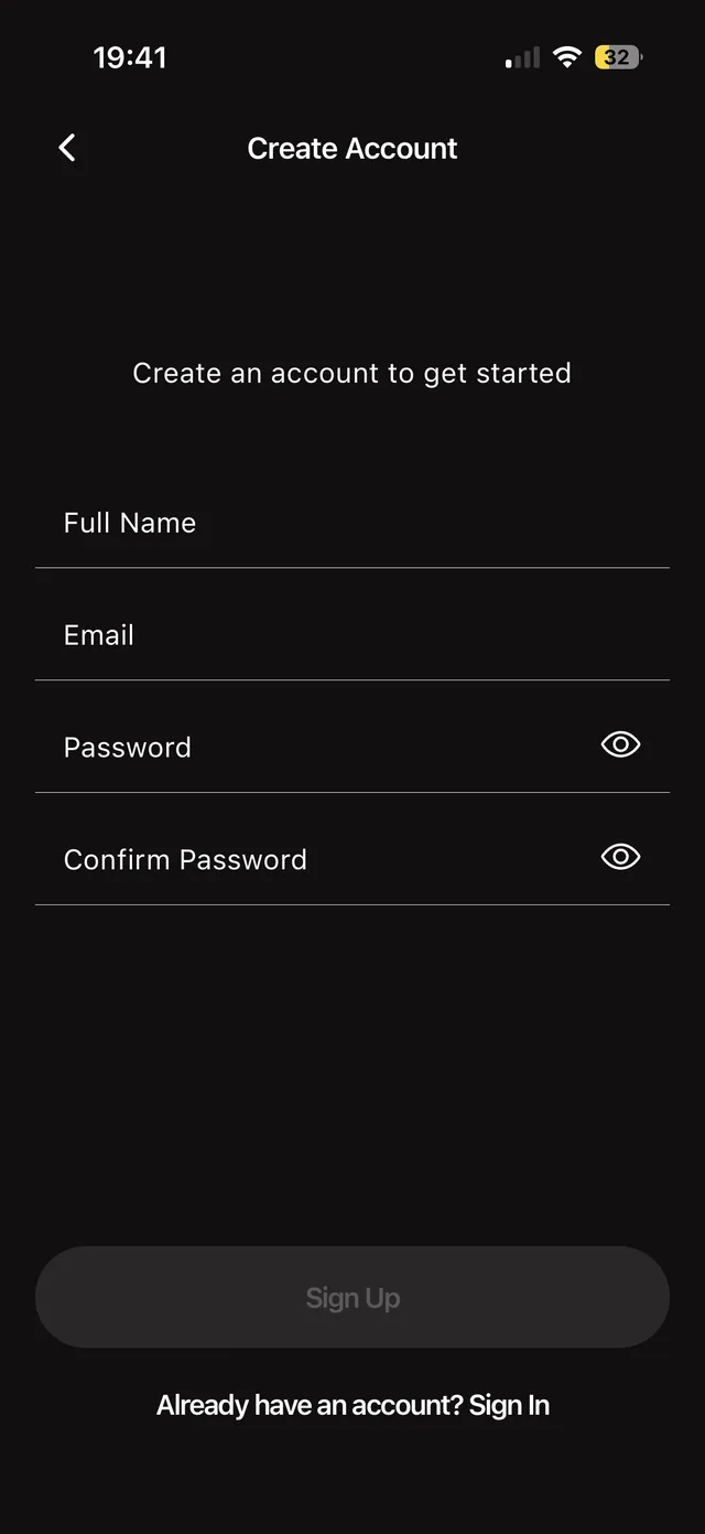 Create an account — Cinemus AI