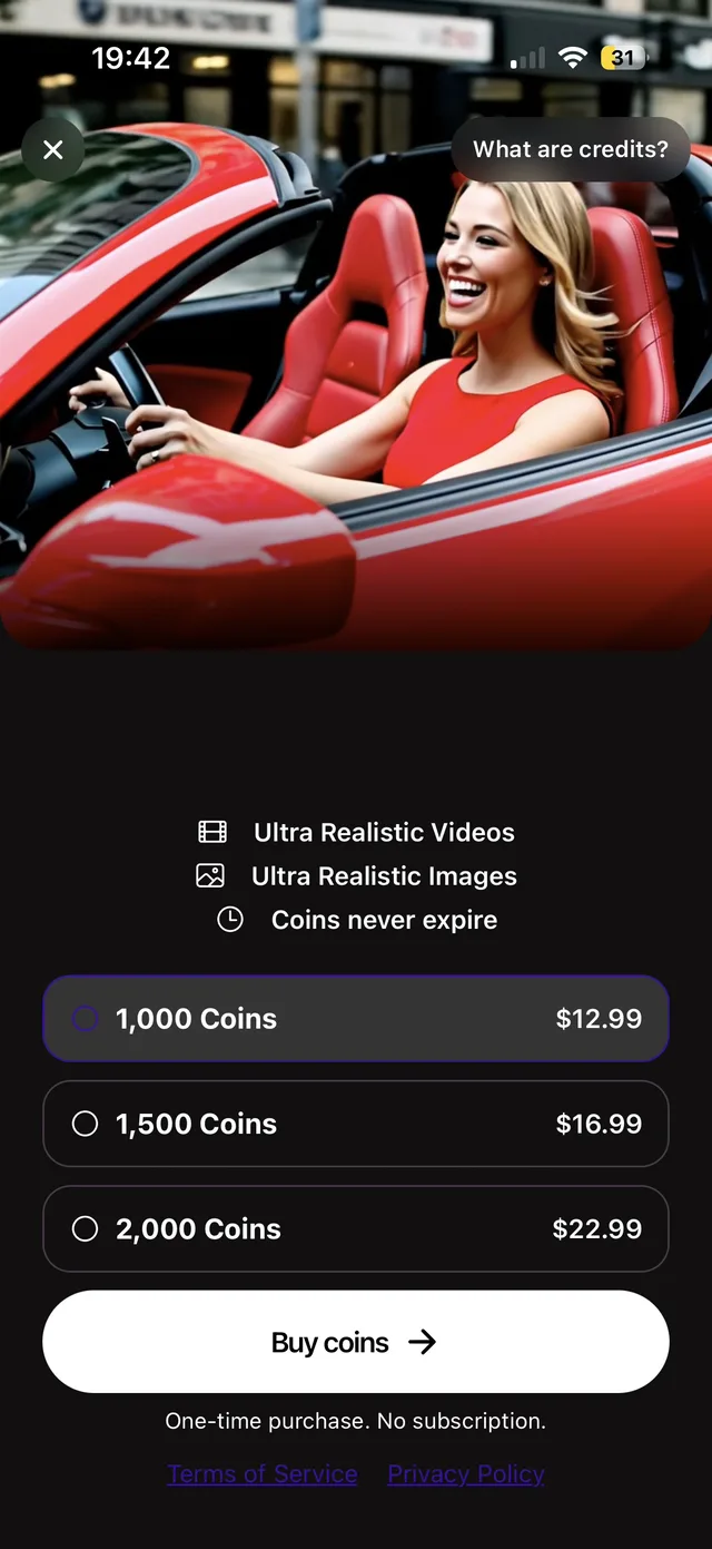 Credit packs — Cinemus AI